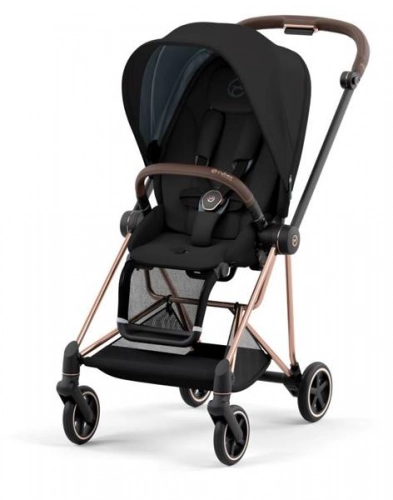 Cybex Mios 3.0 Deep Black Plus + Cloud Z i-Size + Rose gold frame Детская коляска 3in1