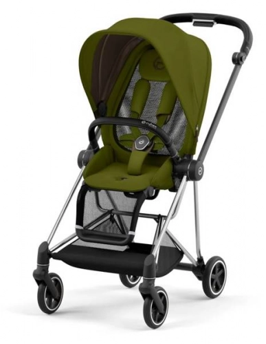 Cybex Mios 3.0 Khaki Green Plus + Cloud Z i-Size + Chrome Black frame Детская коляска 3in1