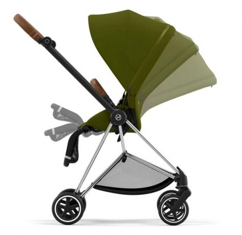 Cybex Mios 3.0 Khaki Green Plus + Cloud Z i-Size + Chrome Brown frame Детская коляска 3in1