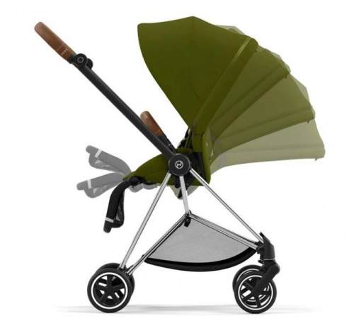 Cybex Mios 3.0 Khaki Green Plus + Cloud Z i-Size + Chrome Brown frame Детская коляска 3in1