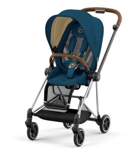 Cybex Mios 3.0 Mountain Blue + Cloud Z I-Size + Chrome Brown frame Детская коляска 4in1