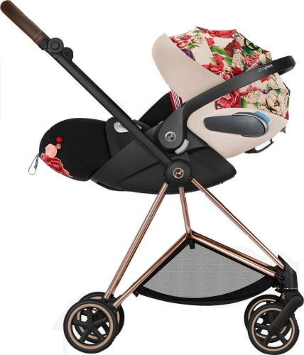 Cybex Mios 3.0 Spring Blossom Light + Cloud Z i-Size + Chrome Brown frame Детская коляска 3in1