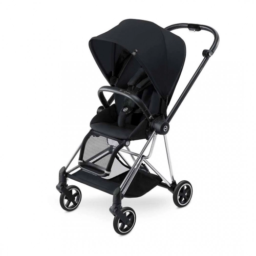 Cybex Mios Deep + Chrome Black Frame Black Bērnu rati 2in1