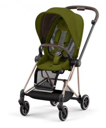 Cybex Mios Khaki Green + Rose gold Frame Детская коляска 2in1
