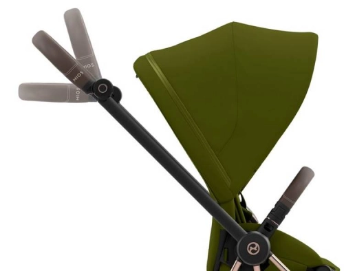 Cybex Mios Khaki Green + Rose gold Frame Детская коляска 2in1