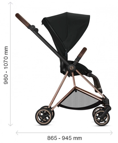 Cybex Mios Manhattan Grey Plus Pastaigu Bloks