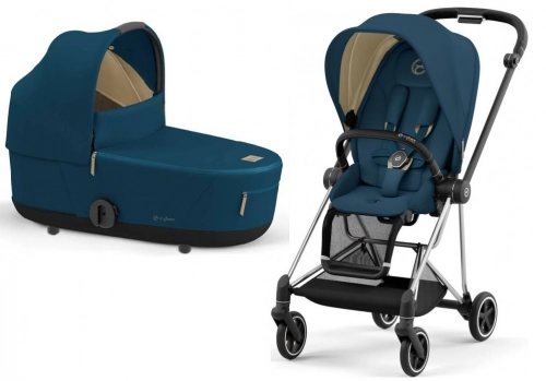 Cybex Mios Mountain Blue + Chrome Black Frame Детская коляска 2in1