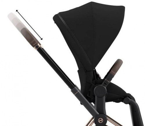 Cybex Priam 3.0 Deep Black + Rose Gold Frame Прогулочная коляска
