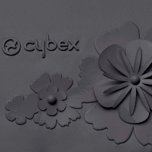 Cybex Priam 4.0 + Cloud Z I-size Chrome black frame Dream Grey Simply Flowers Bērnu rati 3in1