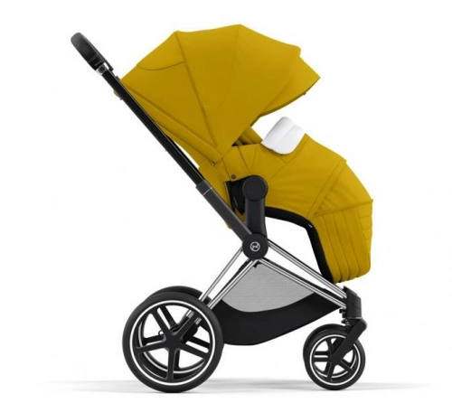 Cybex Priam 4.0 + Cloud Z I-size Chrome black frame Mustard Yellow Bērnu rati 3in1