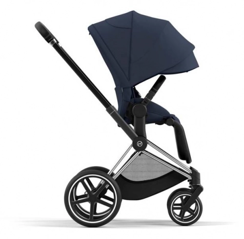 Cybex Priam 4.0 + Cloud Z I-size Chrome black frame Nautical Blue Bērnu rati 3in1