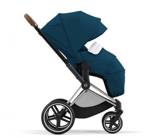 Cybex Priam 4.0 + Cloud Z I-size Chrome brown frame Mountain Blue Bērnu rati 3in1