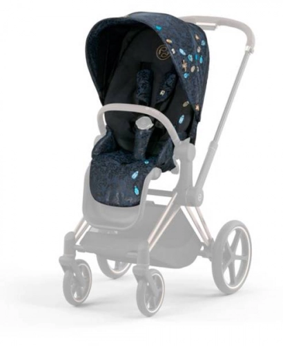 Cybex Priam 4.0 + Cloud Z I-size Gold rose frame Jewels of Nature Bērnu rati 3in1