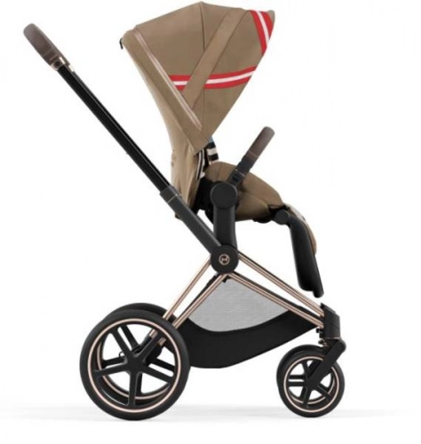 Cybex Priam 4.0 + Cloud Z I-size Gold rose frame Karolina Kurkova One Love Bērnu rati 3in1