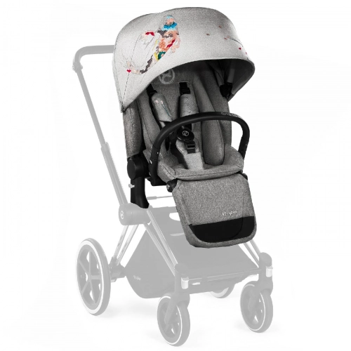 Cybex Priam 4.0 + Cloud Z I-size Gold rose frame Koi Crystallized Bērnu rati 3in1