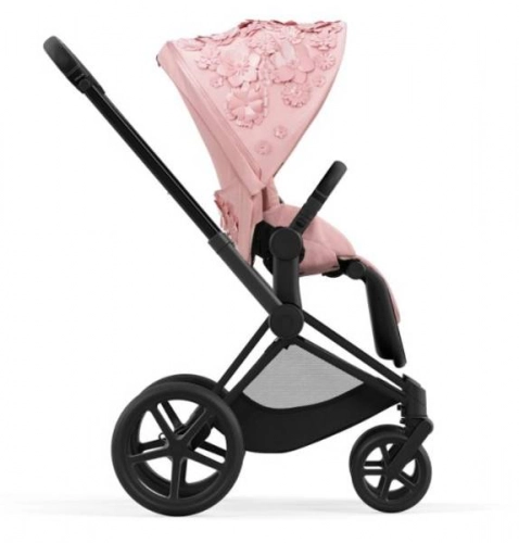 Cybex Priam 4.0 + Cloud Z I-size Matt black frame Pale Blush Simply Flowers Bērnu rati 3in1