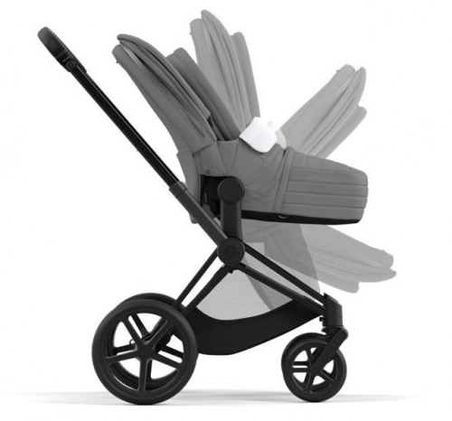 Cybex Priam 4.0 + Cloud Z I-size Matt black frame Soho Grey Bērnu rati 3in1