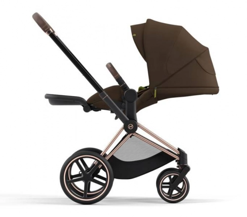 Cybex Priam 4.0 + Cloud Z2 I-size Gold rose frame Khaki Brown Bērnu rati 3in1