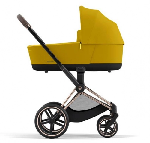 Cybex Priam 4.0 + Cloud Z2 I-size Gold rose frame Mustard Yellow Bērnu rati 3in1