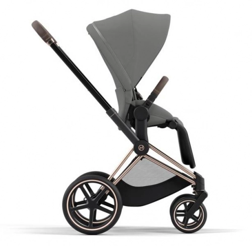 Cybex Priam 4.0 + Cloud Z2 I-size Gold rose frame Soho Grey Bērnu rati 3in1