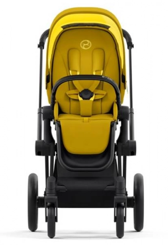 Cybex Priam 4.0 + Cloud Z2 I-size Matt black frame Mustard Yellow Детская коляска 3in1