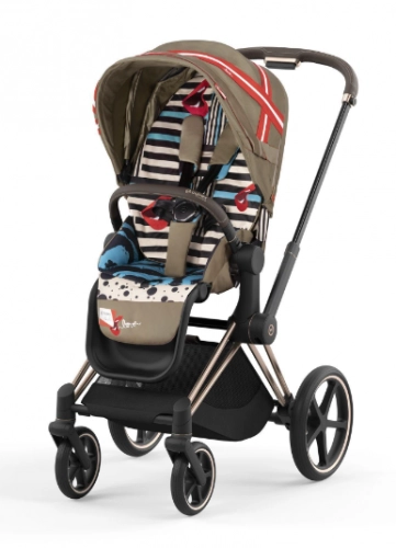 Cybex Priam 4.0 Karolina Kurkova One Love Rose Gold frame Bērnu rati 2in1