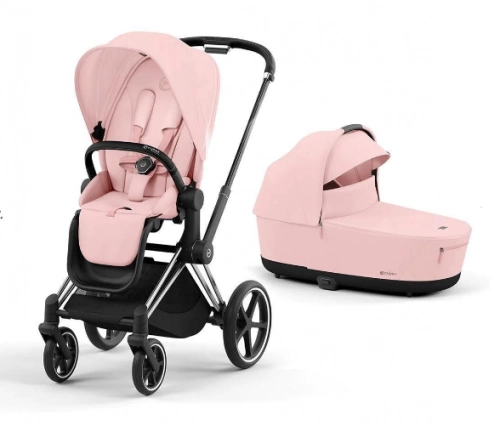 Cybex Priam 4.0 Peach Pink Chrome Black frame Детская коляска 2in1