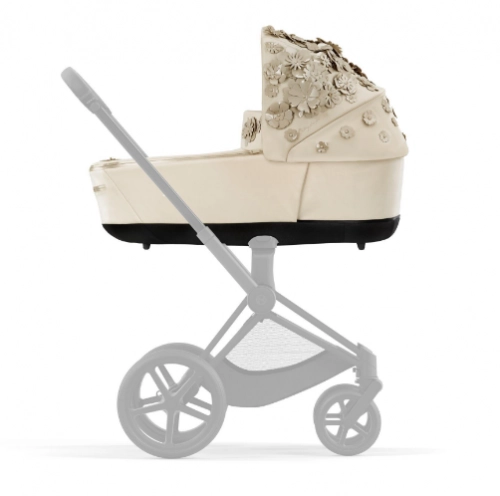 Cybex Priam 4.0 Simply Flowers Nude Beige Matt Black frame Детская коляска 2in1