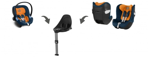 Cybex Sirona M2 I-size + ISOFIX Base M Deep Black Bērnu autosēdeklis 0-18 kg