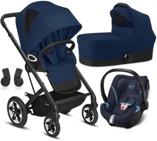 Cybex Talos S Lux Navy Blue + Aton 5 Детская коляска 3in1