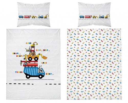 Detexpol 2650b Kokvilnas gultas veļas komplekts no 2 daļām 100x135