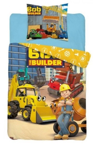 Detexpol Bob the Builder Gultas veļas komplekts no 2 daļām 140x200