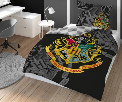 Detexpol Harry Potter Black Gultas veļas komplekts no 2 daļām 140x200