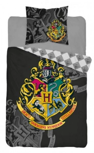 Detexpol Harry Potter Black Gultas veļas komplekts no 2 daļām 140x200