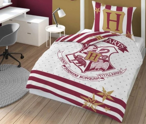 Detexpol Harry Potter white Gultas veļas komplekts no 2 daļām 140x200