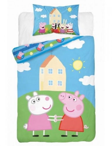 Detexpol Peppa Pig Gultas veļas komplekts no 2 daļām 140x200