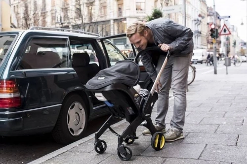 Doona Infant Car Seat & Stroller Midnight Autosēdeklis - ratiņi 2in1