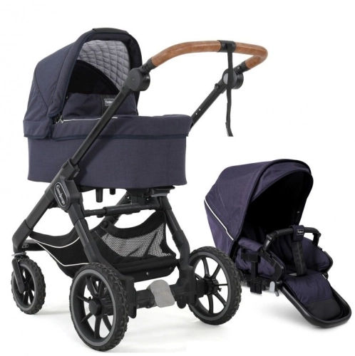 Emmaljunga NXT90 Black outdoor Lounge Navy Bērnu rati 2in1