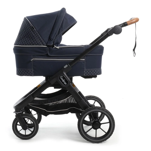 Emmaljunga NXT90 De Luxe Scandinavian Blue Outdoor frame Bērnu rati 2in1