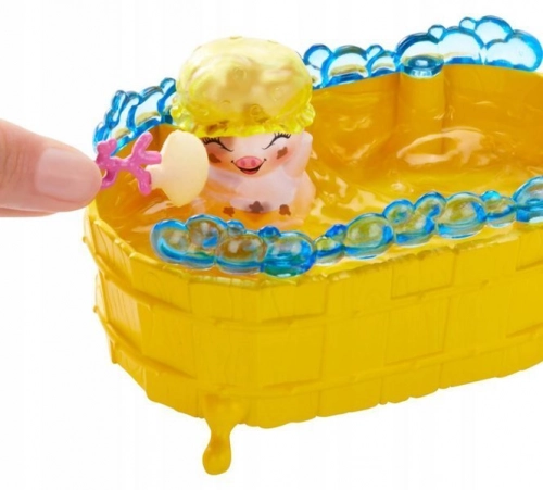 Enchantimals Bathtime Water Splash Petya Pig Кукла с животными GJX35