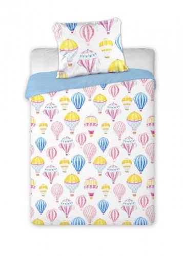 Faro Baloons Kokvilnas gultas veļas komplekts no 2 daļām 100x135