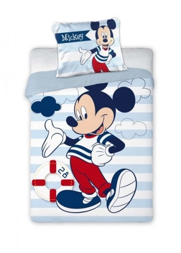 Faro Mickey Kokvilnas gultas veļas komplekts no 2 daļām 100x135