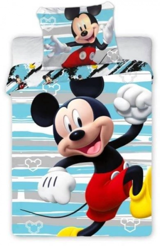 Faro Mickey Mouse 2 Kokvilnas gultas veļas komplekts no 2 daļām 100x135