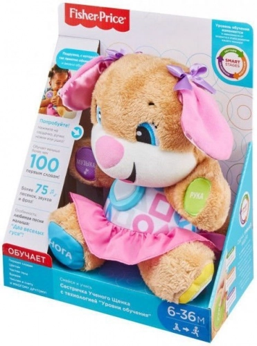 Fisher Price Laugh & Learn Smart Stages NEW Sis FPP96 Gudrā kucēna māsiņa (latv. val.)