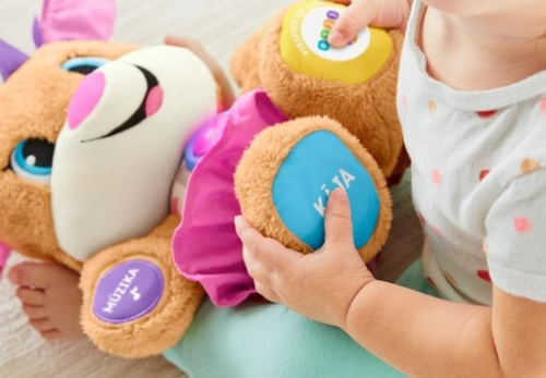 Fisher Price Laugh & Learn Smart Stages NEW Sis FPP96 Gudrā kucēna māsiņa (latv. val.)