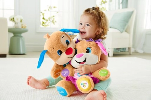 Fisher Price Laugh & Learn Smart Stages NEW Sis FPP96 Gudrā kucēna māsiņa (latv. val.)