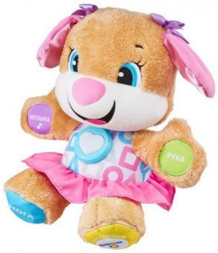 Fisher Price Laugh & Learn Smart Stages NEW Sis - RU FPP81 Gudrā kucēna (krievu val.)