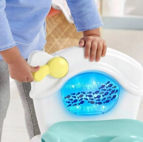 Fisher Price Sea Me Flush Potty Детский горшок со звуком и светом 46265