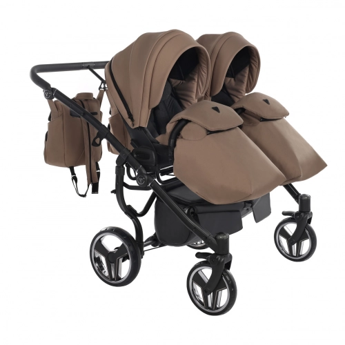Junama Basic Duo 04 Sand Dvīņu rati 3in1