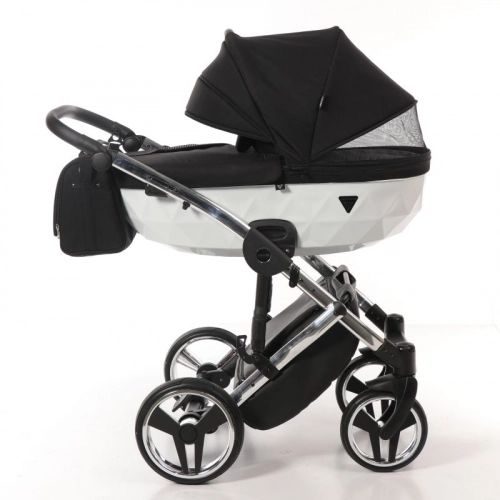 Junama Diamond S-Line 3in1 col. 04 White Bērnu rati 3 in 1